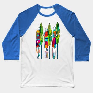 Surfing The Planet Baseball T-Shirt